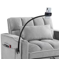 Fauteuil-lit convertible réglable, lit d'appoint escamotable