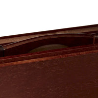 Tables de service pliantes pour télévision PJ Wood avec support de rangement compact, expresso, ensemble de 5 pièces - 36.38