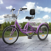 Tricycle adulte 26 vélo 3 roues 7 vitesses Trike