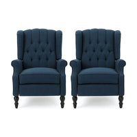 Fauteuils inclinables en tissu touffeté Walter (lot de 2) par Christopher Knight Home