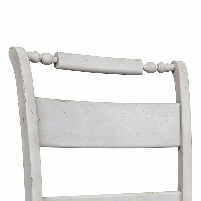 Chaises d'appoint à dossier à lattes Whitney en lin antique (Lot de 2)
