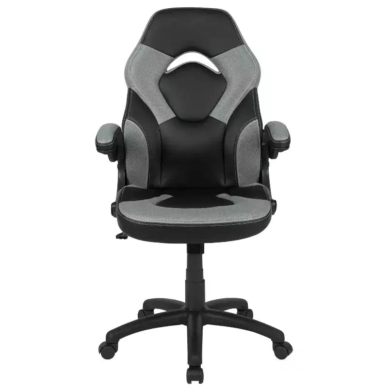 Fauteuil de bureau ergonomique pivotant réglable Flash Furniture X10 pour gamer avec accoudoirs relevables