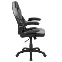Fauteuil de bureau ergonomique pivotant réglable Flash Furniture X10 pour gamer avec accoudoirs relevables