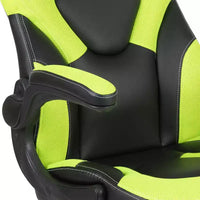Fauteuil de bureau ergonomique pivotant réglable Flash Furniture X10 pour gamer avec accoudoirs relevables