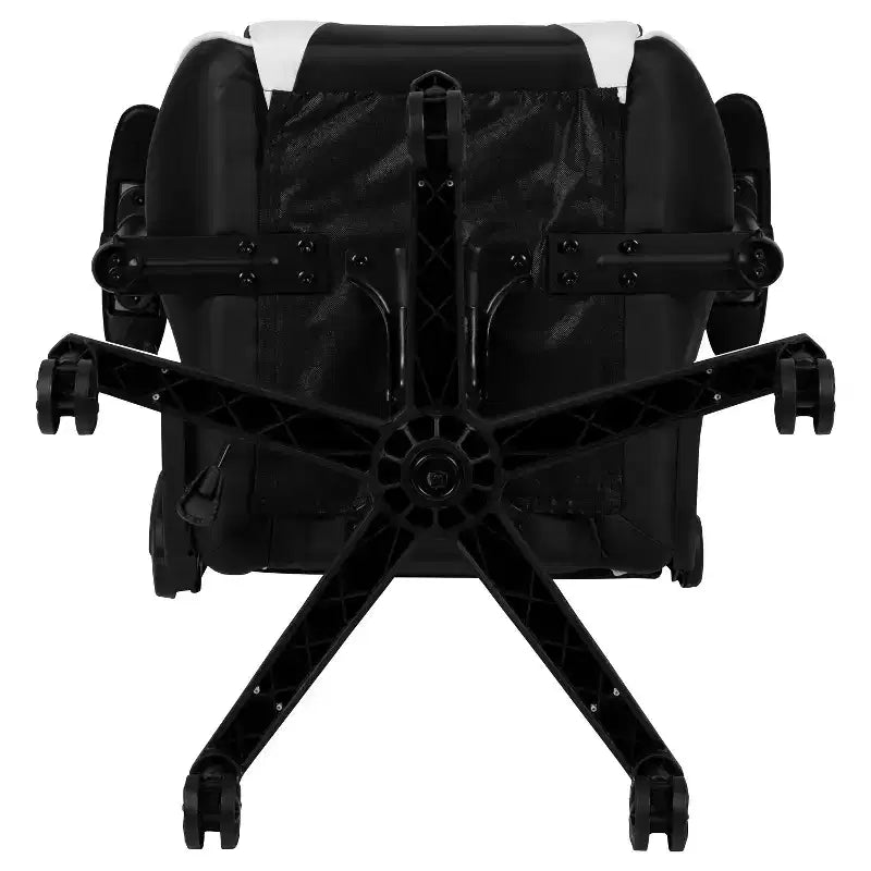 Chaise de jeu ergonomique Emma et Oliver Racing avec dossier entièrement inclinable en cuir synthétique rouge
