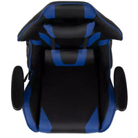Chaise de jeu ergonomique Emma et Oliver Racing avec dossier entièrement inclinable en cuir synthétique rouge
