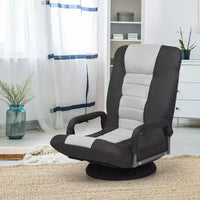 Chaise de jeu au sol pivotante à 360 degrés Costway avec dossier pliable et réglable