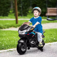 Moto Aosom pour enfants avec roues d'entraînement, jouet porteur au design de moteur rugissant pour les 3-8 ans, mini-moto à haute adhérence avec musique lumineuse
