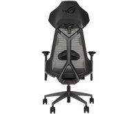 Chaise de jeu ergonomique ASUS ROG Destrier, esthétique cyborg futuriste, réglages polyvalents du siège, mode de support de bras pour le jeu mobile, panneau acoustique