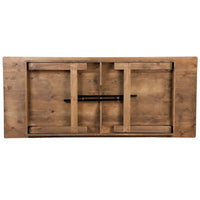Ensemble table de ferme rustique pliante 8' x 40 avec 10 chaises à dossier croisé et coussins