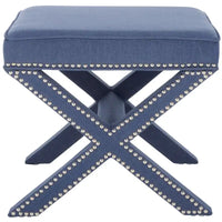 SAFAVIEH Shavonne Ottoman banc en X