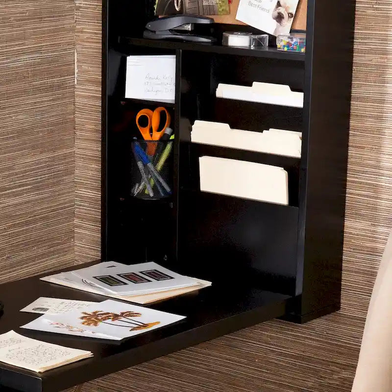 Bureau convertible escamotable SEI Furniture Murphy noir