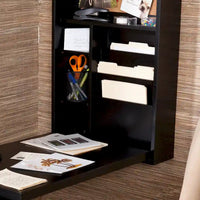 Bureau convertible escamotable SEI Furniture Murphy noir