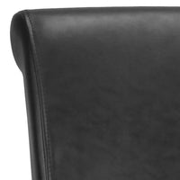 Tabouret de comptoir en similicuir noir Jenelle de SAFAVIEH - 18,7 L x 23 P x 36,4 H - 19Lx23Px36H