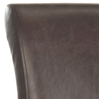 Tabouret de comptoir en similicuir noir Jenelle de SAFAVIEH - 18,7 L x 23 P x 36,4 H - 19Lx23Px36H