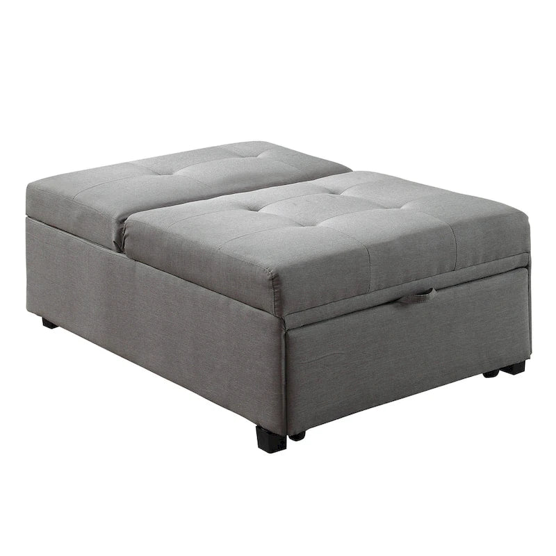 Fauteuil Futon Convertible Capitonné Contemporain en Tissu Jave par Furniture of America