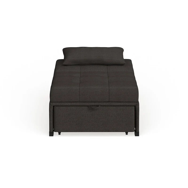Fauteuil Futon Convertible Capitonné Contemporain en Tissu Jave par Furniture of America
