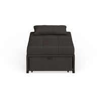 Fauteuil Futon Convertible Capitonné Contemporain en Tissu Jave par Furniture of America