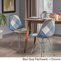 Fauteuil en tissu patchwork Wilmette par Christopher Knight Home (lot de 2) - N/A