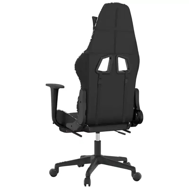 Chaise gaming vidaXL avec repose-pieds, noir et camouflage, similicuir