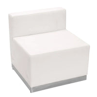 Chaise LeatherSoft avec base en acier inoxydable brossé - Mobilier de réception