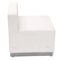 Chaise LeatherSoft avec base en acier inoxydable brossé - Mobilier de réception