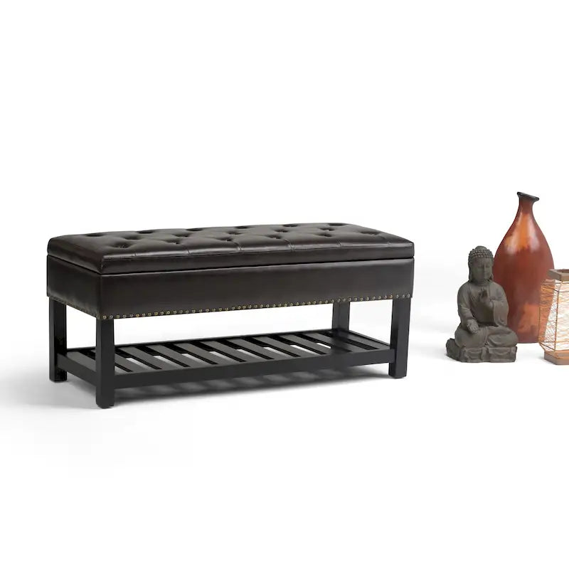 WYNDENHALL Riley banc ottoman rectangulaire 43 pouces de large - 43 W x 17 D x 19 H