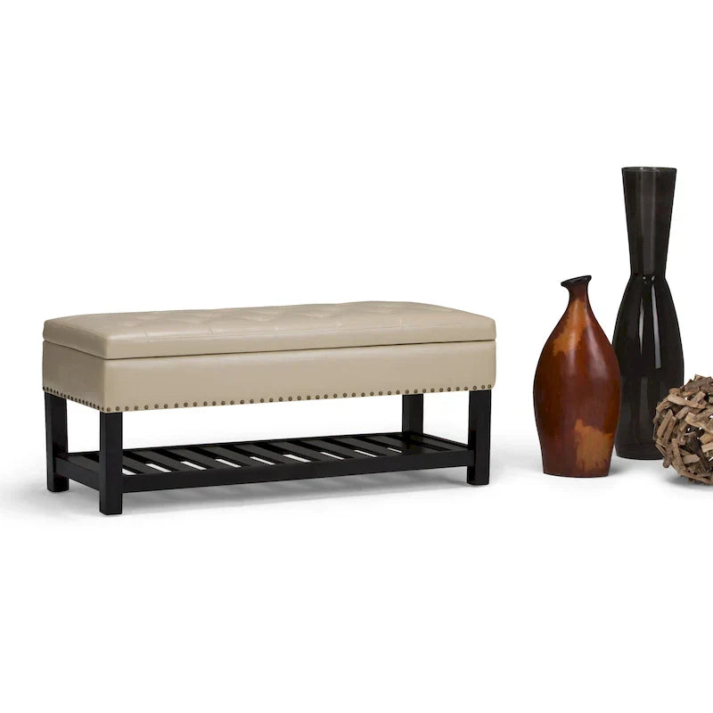 WYNDENHALL Riley banc ottoman rectangulaire 43 pouces de large - 43 W x 17 D x 19 H