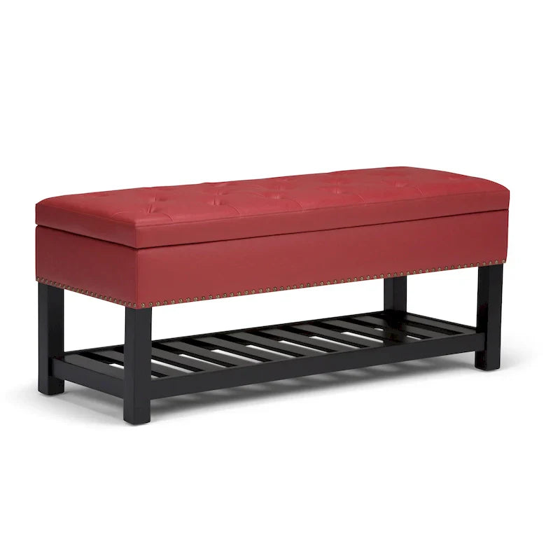Banc ottoman rectangulaire WYNDENHALL Riley de 43 po de large - 43 L x 17 P x 19 H