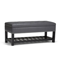 WYNDENHALL Riley banc ottoman rectangulaire 43 pouces de large - 43 W x 17 D x 19 H