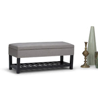 WYNDENHALL Riley banc ottoman rectangulaire 43 pouces de large - 43 W x 17 D x 19 H