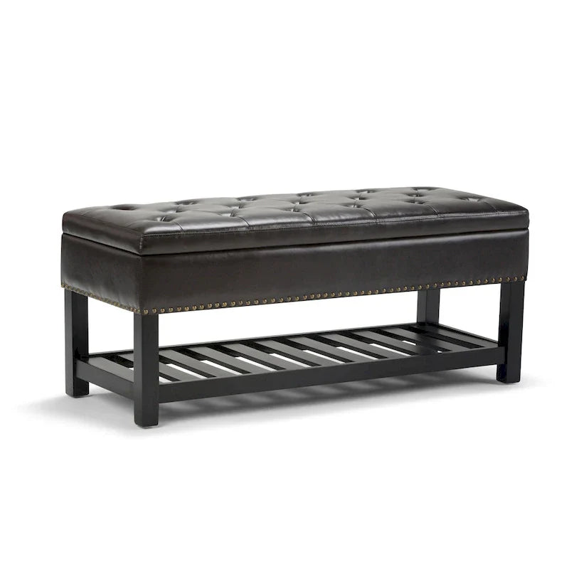 Banc ottoman rectangulaire WYNDENHALL Riley de 43 po de large - 43 L x 17 P x 19 H