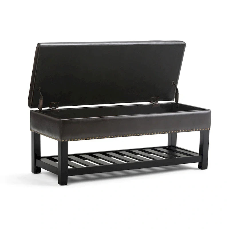 WYNDENHALL Riley banc ottoman rectangulaire 43 pouces de large - 43 W x 17 D x 19 H