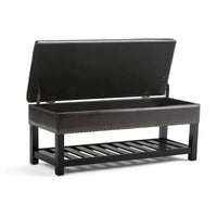 WYNDENHALL Riley banc ottoman rectangulaire 43 pouces de large - 43 W x 17 D x 19 H