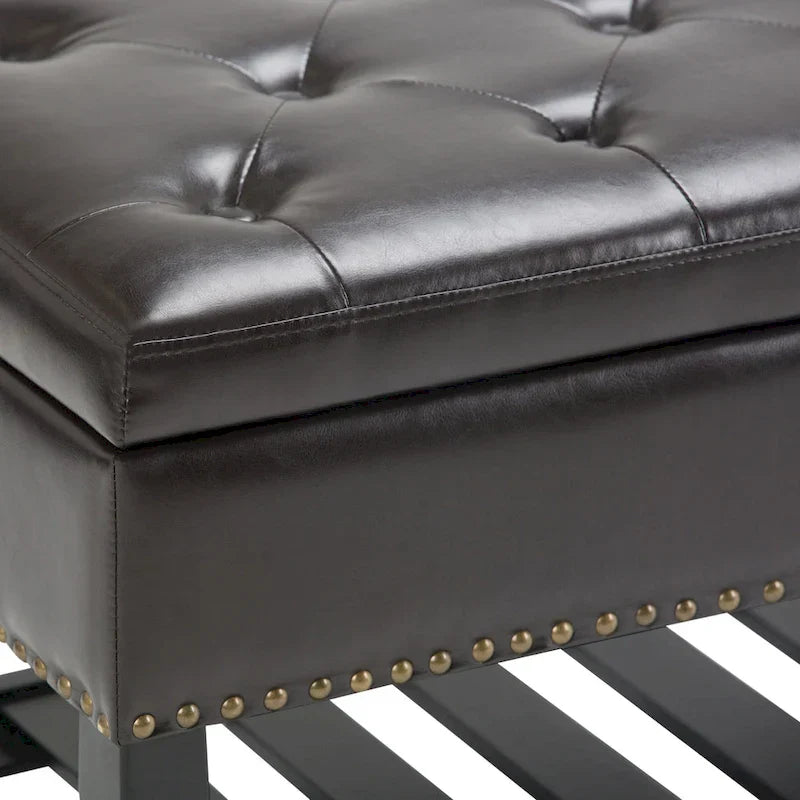 WYNDENHALL Riley banc ottoman rectangulaire 43 pouces de large - 43 W x 17 D x 19 H