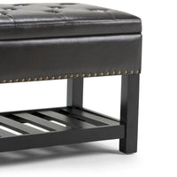 WYNDENHALL Riley banc ottoman rectangulaire 43 pouces de large - 43 W x 17 D x 19 H