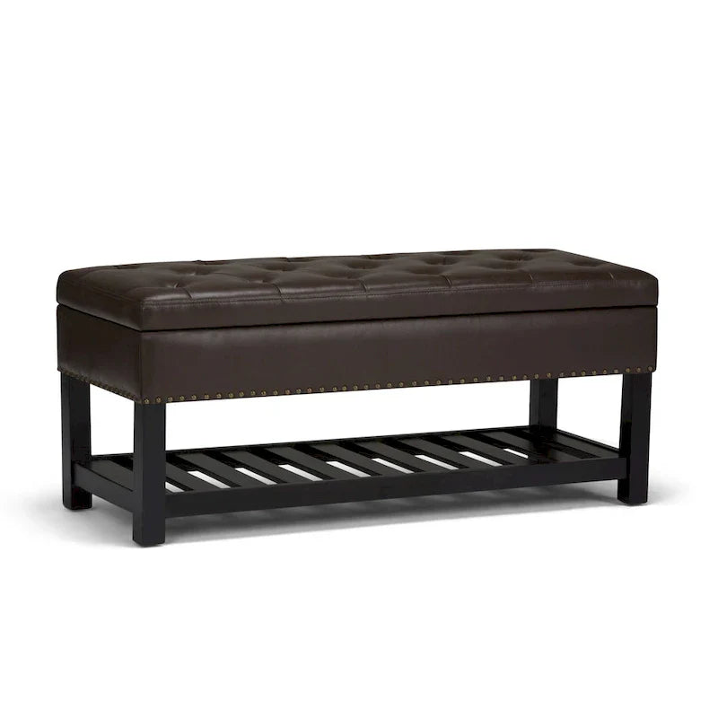 Banc ottoman rectangulaire WYNDENHALL Riley de 43 po de large - 43 L x 17 P x 19 H