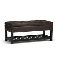 WYNDENHALL Riley banc ottoman rectangulaire 43 pouces de large - 43 W x 17 D x 19 H