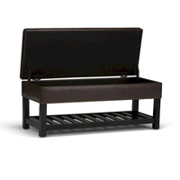 WYNDENHALL Riley banc ottoman rectangulaire 43 pouces de large - 43 W x 17 D x 19 H