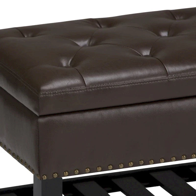 WYNDENHALL Riley banc ottoman rectangulaire 43 pouces de large - 43 W x 17 D x 19 H