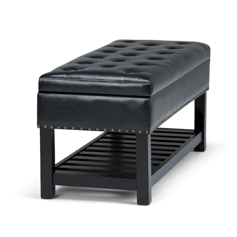 WYNDENHALL Riley banc ottoman rectangulaire 43 pouces de large - 43 W x 17 D x 19 H