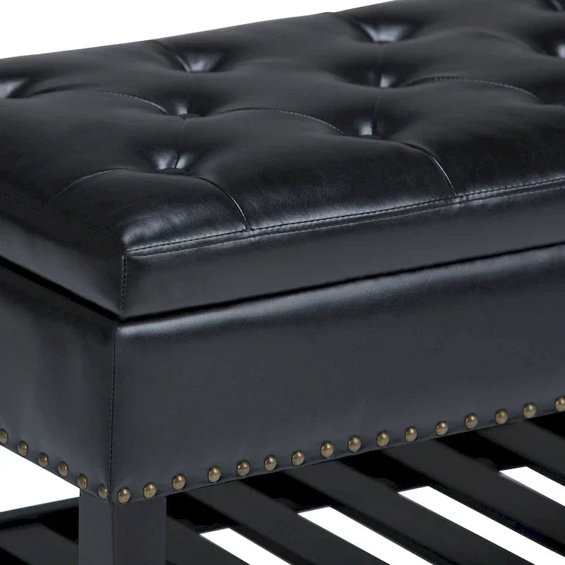 WYNDENHALL Riley banc ottoman rectangulaire 43 pouces de large - 43 W x 17 D x 19 H