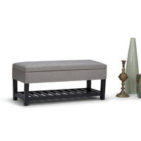 WYNDENHALL Riley banc ottoman rectangulaire 43 pouces de large - 43 W x 17 D x 19 H