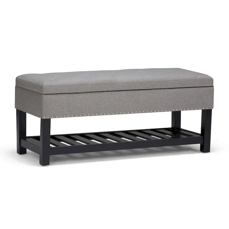 Banc ottoman rectangulaire WYNDENHALL Riley de 43 po de large - 43 L x 17 P x 19 H