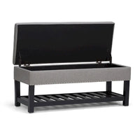 WYNDENHALL Riley banc ottoman rectangulaire 43 pouces de large - 43 W x 17 D x 19 H