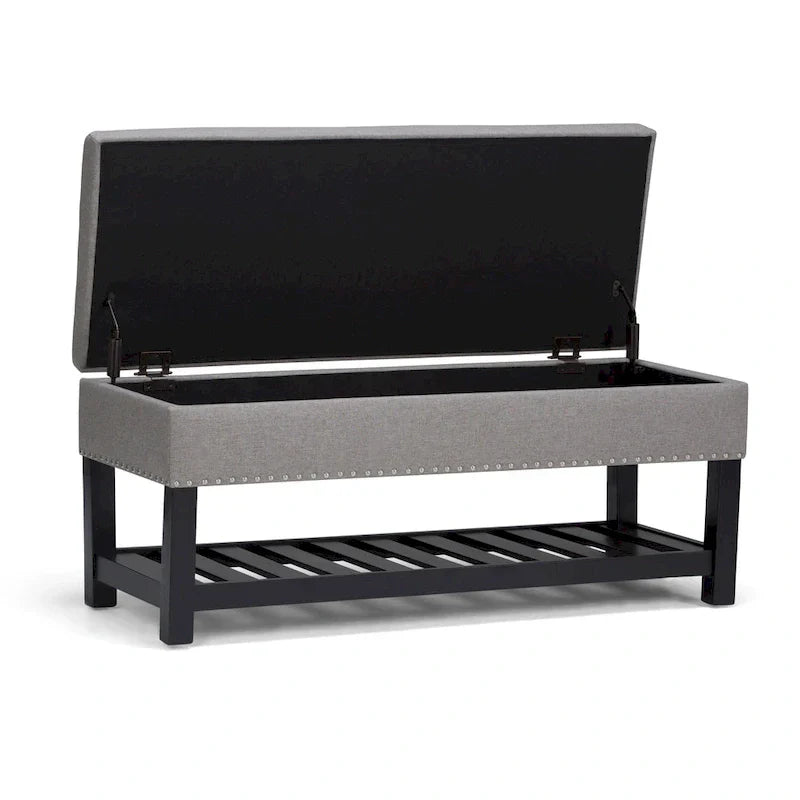 WYNDENHALL Riley banc ottoman rectangulaire 43 pouces de large - 43 W x 17 D x 19 H