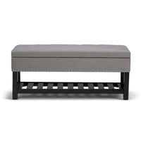 WYNDENHALL Riley banc ottoman rectangulaire 43 pouces de large - 43 W x 17 D x 19 H