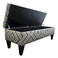 Banc de rangement capitonné 10 boutons Brooke Nouvea Designer