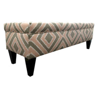 Banc de rangement capitonné 10 boutons Brooke Nouvea Designer