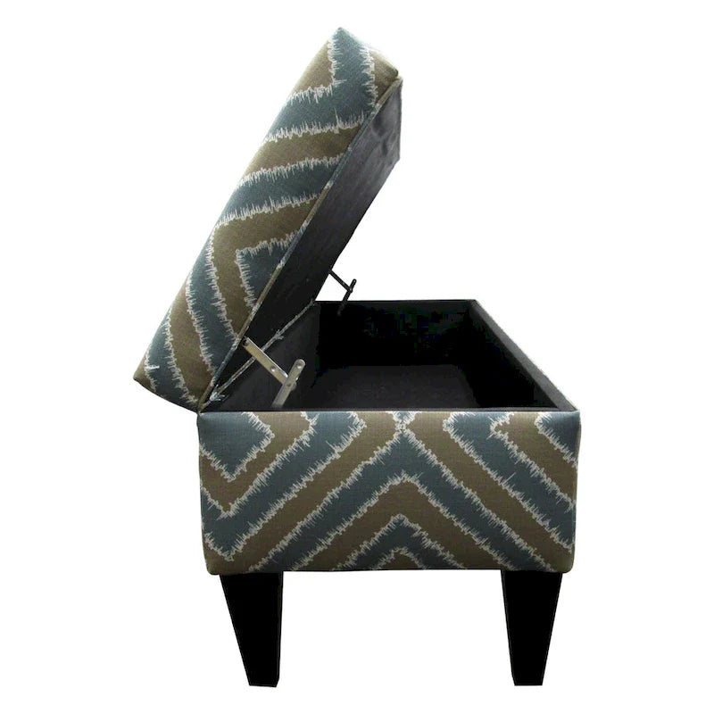 Banc de rangement capitonné 10 boutons Brooke Nouvea Designer